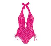 BUFFALO Badeanzug Damen rot-bedruckt Gr.40 Cup C/D