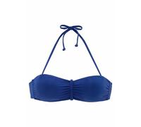 Bandeau-Bikini-Top BUFFALO "Happy" Gr. 34, Cup A/B, blau Damen Bikini-Oberteile (535681-34) blau