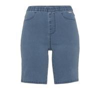 Bermudas BUFFALO Gr. 32/34, N-Gr, blau, Damen, Denim/Jeans, Obermaterial: 69% Baumwolle, 21% Polyester, 8% Viskose, 2% Elasthan, unifarben, Hosen, im elastischem Denim mit zwei Gesäßtaschen (32719168-