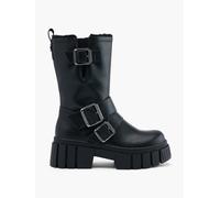 Buffalo Biker Boots, Farbe Schwarz, Größe 42