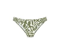 Bikini-Hose BUFFALO "Jola", Damen, Gr. 36, N-Gr, grün (oliv, creme), Recycling-Polyamid, bedruckt, Badehosen Bikini-Hose, mit modernem Blätterdesign (26998451-36) oliv, creme