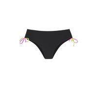Bikini-Hose BUFFALO "Pop", Damen, Gr. 40, N-Gr, schwarz, Obermaterial: 83% Polyamid, 17% Elasthan. Futter: 100% Polyester, unifarben, kontrastfarbene Details, Badehosen, Mit seitlicher Raffung (169647