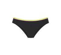 Bikini-Hose BUFFALO "Pop", Damen, Gr. 42, N-Gr, schwarz (schwarzs), Obermaterial: 83% Polyamid, 17% Elasthan. Futter: 100% Polyester, unifarben, kontrastfarbene Details, Badehosen, Mit kontrastfarbige