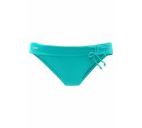 Bikini-Hose BUFFALO "Happy" Gr. 34, N-Gr, blau (türkis) Damen Badehosen Ocean Blue mit Umschlagbund (510149-34)