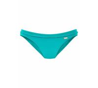 Bikini-Hose BUFFALO "Happy" Gr. 38, N-Gr, blau (türkis) Damen Badehosen Ocean Blue mit geflochtenem Ziergürtel (510919-38)