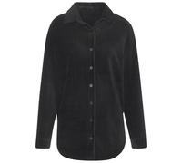Blusenshirt BUFFALO, Damen, Gr. 40/42, schwarz, Cord, Obermaterial: 62% Baumwolle, 36% Polyester, 2% Elasthan, unifarben, figurumspielend hüftlang, mit Knopf, Shirts Blusenshirt, mit weicher Cord-Stru