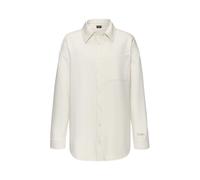 Blusenshirt BUFFALO, Damen, Gr. 40/42, weiß (wollweiß), Web, Obermaterial: 60% Baumwolle, 40% Polyester, unifarben, casual, figurumspielend hüftbedeckend, Langarm mit Knopf 1-Knopf-Manschette, Shirts,