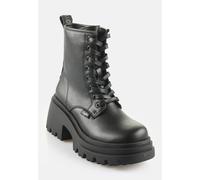 Buffalo - Braver Lace Up Vegan Nappa Black - Girl Schuhe - Schwarz - EU 38 - Synthetic/Synthetic/Gummi Schwarz EU 38