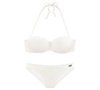 BUFFALO Bügel-Bandeau-Bikini Damen creme Gr.40 Cup C