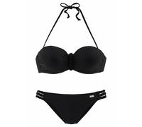 Bügel-Bandeau-Bikini BUFFALO Gr. 42, Cup E, schwarz Damen Bikini-Sets (65215046-42) schwarz