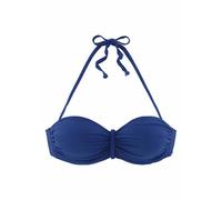 Bügel-Bandeau-Bikini-Top BUFFALO "Happy" Gr. 40, Cup D, blau Damen Bikini-Oberteile (501087-40) blau