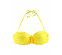 Bügel-Bandeau-Bikini-Top BUFFALO "Happy" Gr. 40, Cup D, gelb Damen Bikini-Oberteile (505259-40) gelb