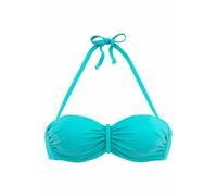Bügel-Bandeau-Bikini-Top BUFFALO "Happy" Gr. 36, Cup C, blau (türkis) Damen Bikini-Oberteile (505694-36) türkis