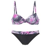Bügel-Bikini BUFFALO Gr. 42, Cup F, blau (marine, pink) Damen Bikini-Sets (81344643-42) marine, pink