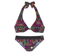 BUFFALO Bügel-Bikini Damen schwarz bedruckt Gr.36 Cup D