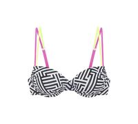 BUFFALO Bügel-Bikini-Top Damen schwarz-weiß Gr.44 Cup C