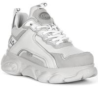 Buffalo Cld Chai Damen Glitzer Bunte Plateau SNE Plattformen, Gry Silver, 38 EU