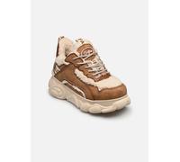 Buffalo Damen Schuhe Schnürschuh Plateau Sneaker CLD Chai Warm, Farbe:Braun, Schuhgröße:EUR 40, Artikel:1636023-beige/Brown