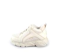Plateausneaker BUFFALO "Buffalo Sneaker Lederimitat/Textil", Damen, Gr. 37, cream, Lederimitat, Textil, Schuhe Plateausneaker (31838205-37) cream