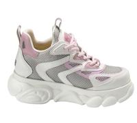 Buffalo, CLD Grid, Modische Keilabsatzschuhe, Vegan Nappaleder/Mesh, White Rose, 40 EU