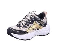 Sneaker Buffalo CLD Run Damen Black Beige Gold Vegan Nappa Mesh-Schuhgröße 37
