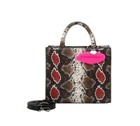Buffalo Damen Big Boxy Collection Fancy Snake Pink Shopper