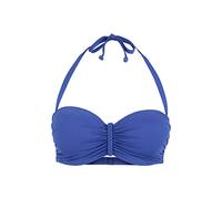 Bügel-Bandeau-Bikini-Top BUFFALO "Happy" Gr. 40, Cup D, blau Damen Bikini-Oberteile (501087-40) blau
