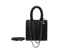 Henkeltasche BUFFALO "Boxy08" Gr. B/H/T: 9.5 cm x 16.5 cm x 17.5 cm, schwarz Damen Taschen Handtaschen mit abnehmbarem Schultergurt (37709242-0)