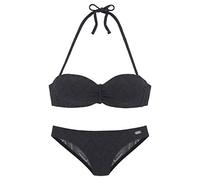 Bügel-Bandeau-Bikini BUFFALO "Romance" Gr. 36, Cup E, schwarz Damen Bikini-Sets (29166303-36) schwarz