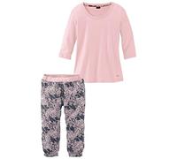 Buffalo Capri-Pyjama (2 tlg., 1 Stück) mit gemusterter Hose, rosa