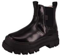 Buffalo Damen Chelsea Boots ASPHA CHELSEA Schwarz Vegan Box/Fur