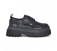 Buffalo Damen-Derbyschuhe, schwarz, mit Schnürung und Plateau - Pluto EU 36