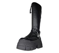 Buffalo Damen Elegante Stiefel Gospher Biker HI 1270131 Schwarz
