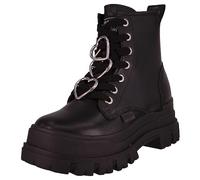 Buffalo Damen Elegante Stiefelette Aspha RLD Heart Vegan 1622308 Schwarz