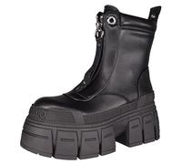 Buffalo Damen Elegante Stiefelette GOSPHER Zip Vegan 1622350 Schwarz, Groesse:38 EU