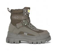 Buffalo Damen Khaki Chunky Plateau-Kampfstiefel mit hohem Knöchelumfang - ASPHA-COM1 EU 38