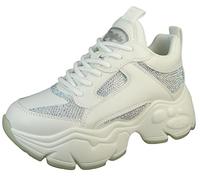 Buffalo Damen Low Sneaker Binary Athena Glam 1636089 Weiß White Mer... 41