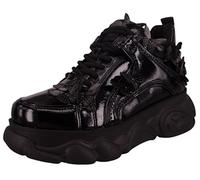 Buffalo Damen Low Sneaker C. Butterflies Schwarz Synthetik 38