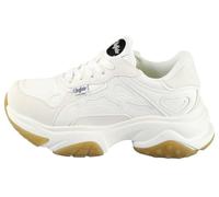 Buffalo Low Sneaker Taifun Low Top Weiß White Textil/synthetik Mit Perfect Fit Memory Foam für Damen - 38