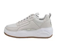 Buffalo Damen Low-Top Sneaker Flat SMPL 2.0, Damen Sneaker,straßenschuhe,Freizeitschuhe,Turnschuhe,Laufschuhe,Beige (Cream),38 EU / 5 UK