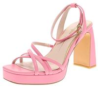 Buffalo Damen Sandale Cherry CAGE Rosa Offene Schuhe Riemchensandale 38 EU