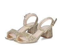 Sandalette BUFFALO "RAINFELLE" Gr. 38, goldfarben Damen Schuhe mit gepolsterter Memory Foam Innensohle (73935649-38)