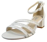 Buffalo Damen Sandaletten/Brautschuhe LUCY GLAM Weiß Synthetik, Größe:37, Farbauswahl:weiß