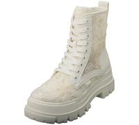 Buffalo Damen Schnürboots Aspha Rld Bloom Flower Weiss 39