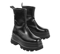 Buffalo Damen Schuhe Plateaustiefel Stiefeletten Boots Jupiter Sock Boot, Farbe:Schwarz, Schuhgröße:EUR 41, Artikel:-Black