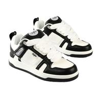 Buffalo Damen Schuhe Sneaker Schnürschuh Azalia LO, Farbe:Weiß, Schuhgröße:EUR 40, Artikel:-Black/White