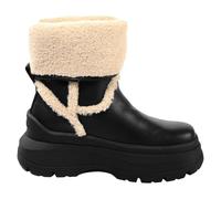 Buffalo Damen Schuhe Stiefeletten Olympia Fold Boot Warm, Farbe:Schwarz, Schuhgröße:EUR 38, Artikel:-Black/Cream