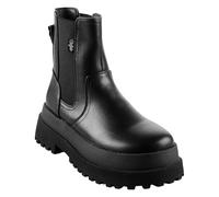 Buffalo Damen Schuhe Stiefeletten Pluto Chelsea, Farbe:Schwarz, Schuhgröße:EUR 40, Artikel:-Black