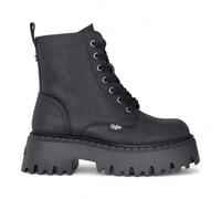 Buffalo Damen Schwarze, klobige Plateau-Kampfstiefel mit hohem Schaft - ASPEN-LACE-UP EU40