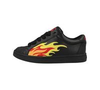 Buffalo Liberty - Schwarz/Orange Kunstleder Schuhgröße 39, Weite Normal